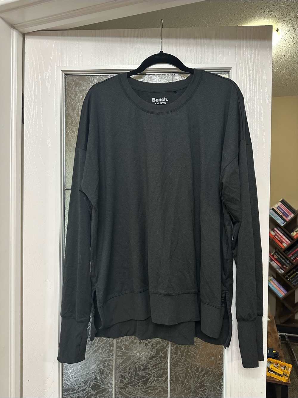 Bench Women's Dark Gray Crewneck Sweatshirt